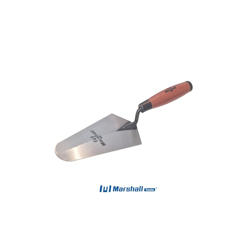 Marshall Tools Brick Trowel with ProGrip Handle for Mixing and