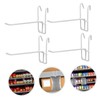 Tofficu 4sets Practical Iron Hooks for Household Grid Wall Display