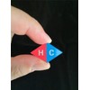 Zzooi 4PCS Self Stick Hot Sign Cold Sign Cold Hot