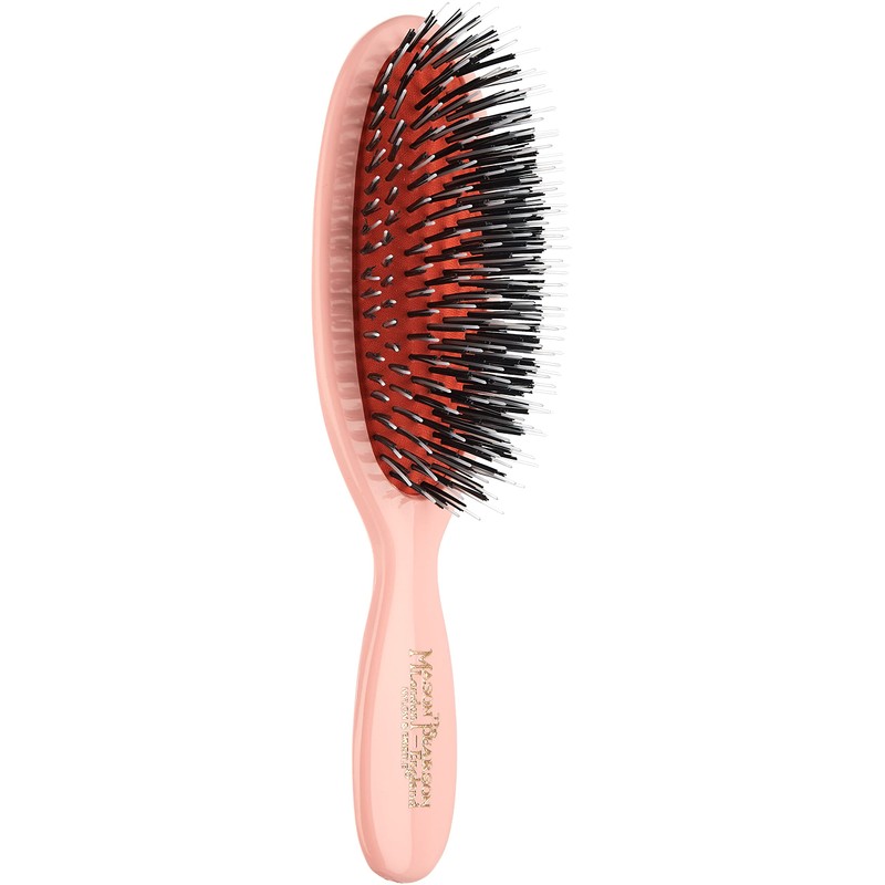 Mason Pearson BN4 Boar Bristle Nylon Tufts Hairbrush, Pink
