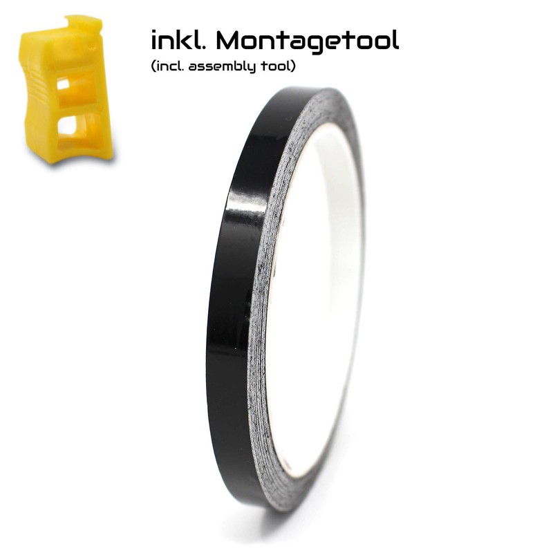 Wheel Rim Sticker Rim Stripes Width 7 mm Matt Gloss,