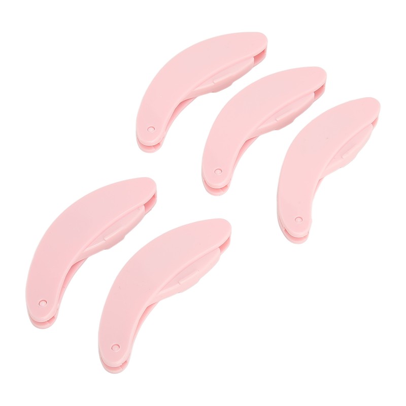 5pcs Curve Handle Lash Comb Stainless Steel Folding Eyelash Teeth