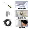 King&Charles Window Screen Door Repair/Replacement Kit, Include Black Screen Mesh