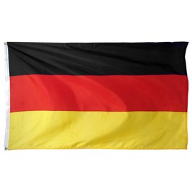 Online Stores Germany Printed Polyester Flag, 3 by 5-Feet,Black, Yellow, Red,3x5 Germany