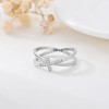 Cross Ring 925 Sterling Silver Faith Ring Christian Religious Jewelry