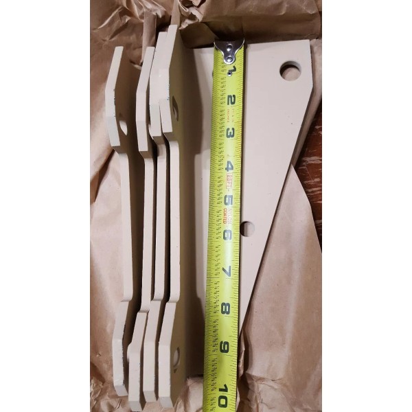 Unbranded/Generic HEAVY DUTY STEEL DRILLED ANGLE BRACKET 1/4" THICK 4Pcs