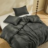 Simple&Opulence Cooling Duvet Cover Set Queen Size, 3 Pcs 100%