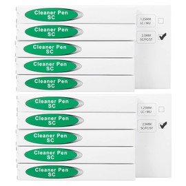 Duogalia 10 Pack Fiber Cleaner Pen Fiber Optic Cleaning Tools for 2.5mm SC/ST/FC Connector Optical Connector Cleaner Over 800 Cleans Fiber Endface & Optical Connector Cleans