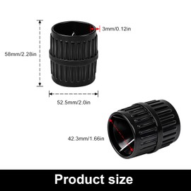 2 in 1 Pipe Deburrer, LINTRA Pipe Deburrer, Deburring Tool 0-40 mm, for Deburring Inner and Outer Holes of Copper Pipes