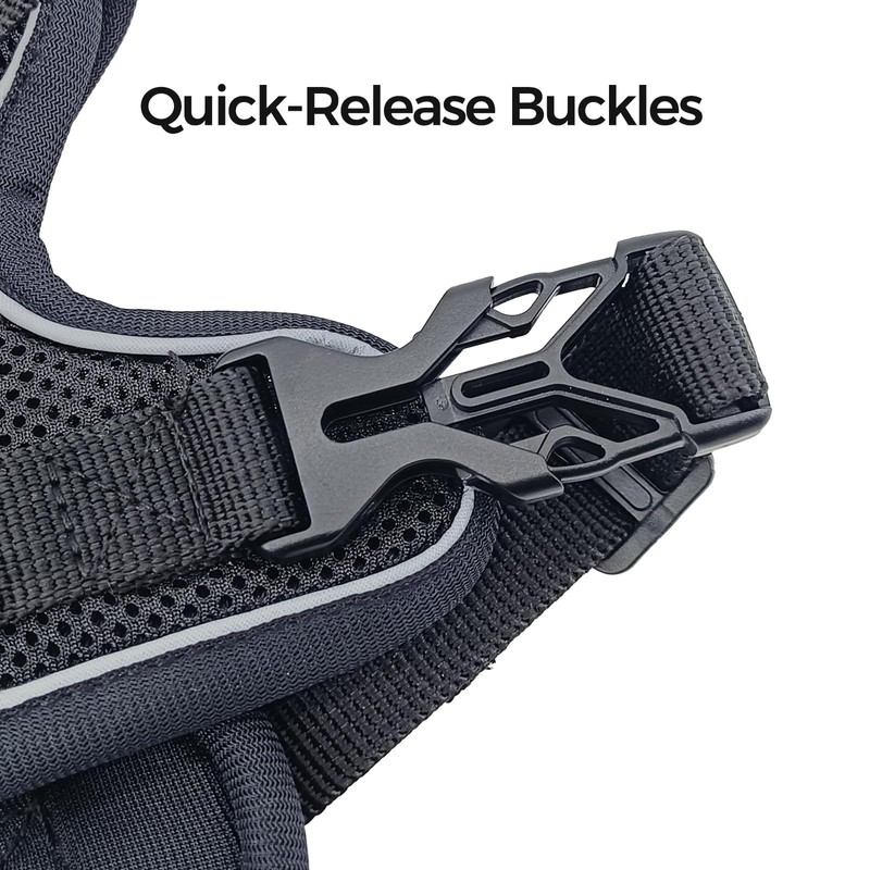 pangdi Cat Harness and Leash Set Escape Proof Tactical Extra