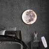 RRDEFSD 3D Moon LED Wall Lamp Modern Art Deco Lighting,