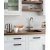 Gobrico 12mm 1/2" Black Kitchen Square Cabinet Handles Drawer Pull
