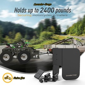 ruiru bro 4 Pack E Track Wheel Chock,E Track Wheel Chock & Strap Kit,Motorcycle Trailer Mount for E-Track/X-Track,Motorcycle Tire Holder,Motorcycle/Dirt Bike Wheel Chocks for Trailer (Black)