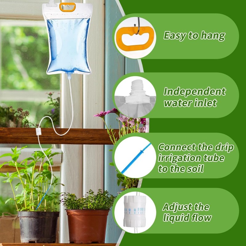 5 x 3.5 L Automatic Watering System for Potted Plants,