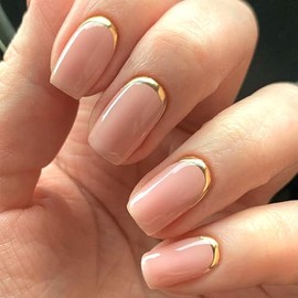 modelones Uñas postizas cortas con punta francesa Modelones, cuadradas, reutilizables, con pegamento, lima mini, 32 unidades, 16 tamaños, regalo para 