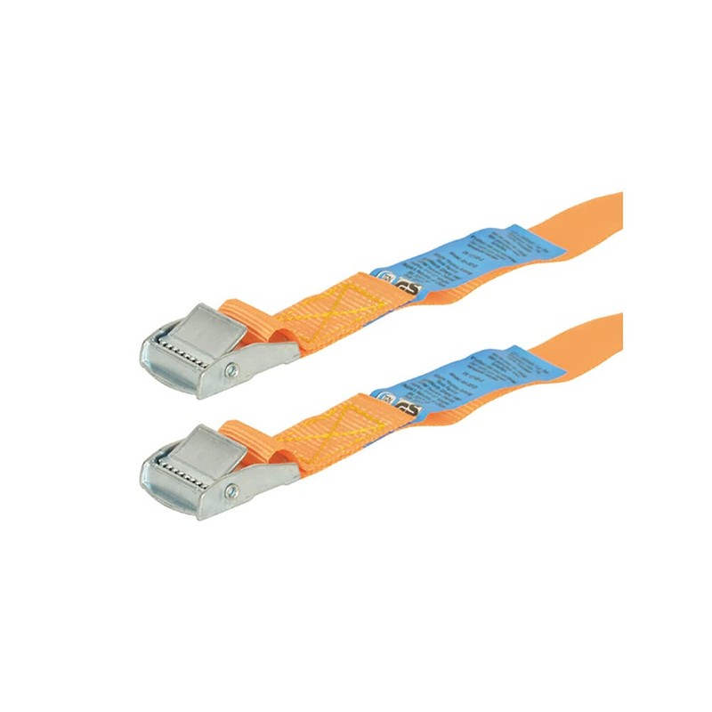 Carpoint Tie-down straps 2 x 2,5 metres, Orange