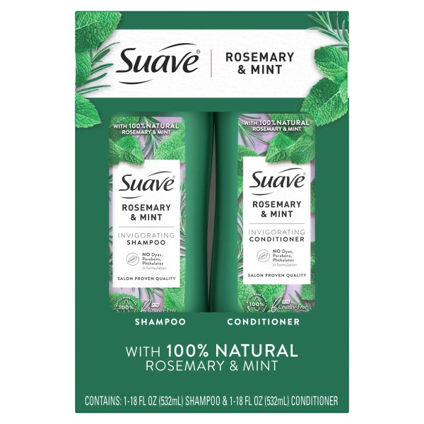 Unbranded Suave Professionals Invigorating Shampoo and Conditioner Set,Rosemary&M