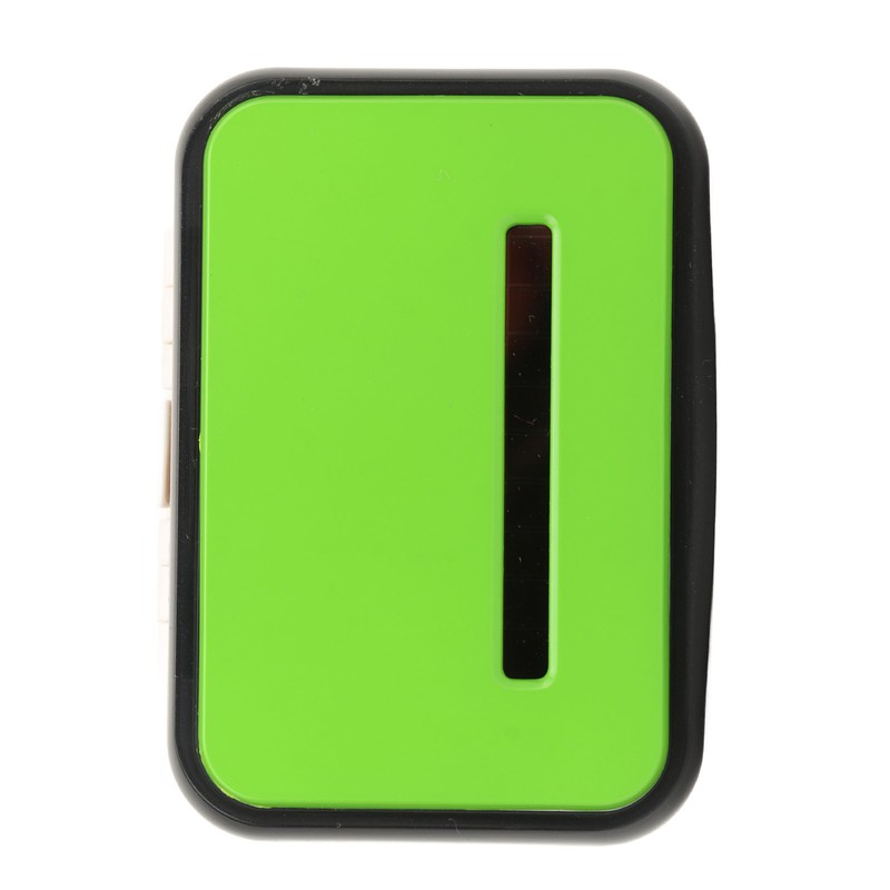 Walking Pedometer Green Solar Battery Powered Distance Calorie Counter Electronic