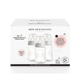 New Beginnings Feeding Pp Bottle Triple Pack - 3 x 180mL