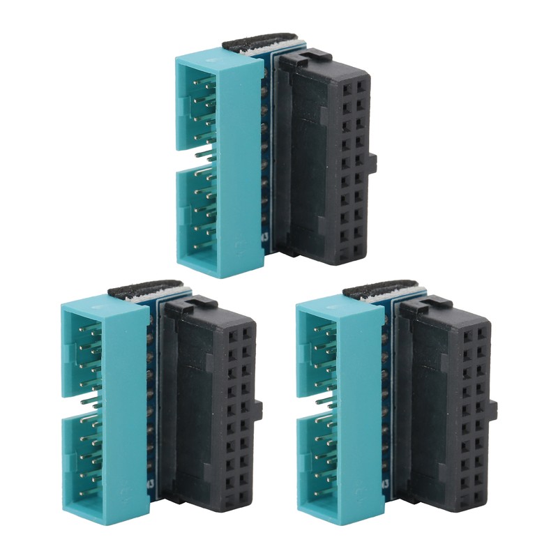 3Pcs Mainboard Power Adapter 19Pin to 90 Degree Connector DIY