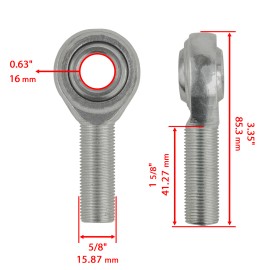 Little Wonder 2 Ball Joint Rod End 5/8" for Toro 1633029 1-633029 Scag 48763 Exmark 1633029