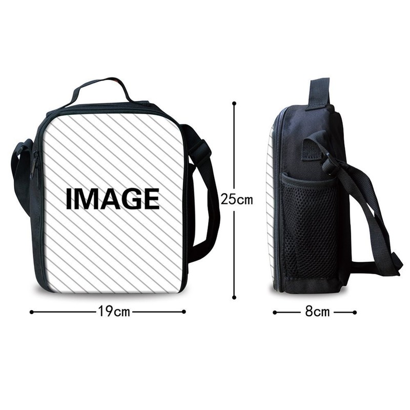 Amzbeauty Kids Insulated Thermal Freezable Square Lunch Bag