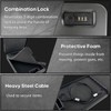YIYITOOLS Pistol Safe, Portable Travel Gun Safe, Handgun Lock Box