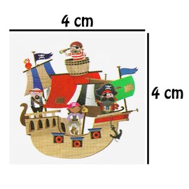 6 Packs of 12 Children Kids Girls Boys Pirate Temporary Tattoos Party Bag Loot Pinnata Fillers 72 in total