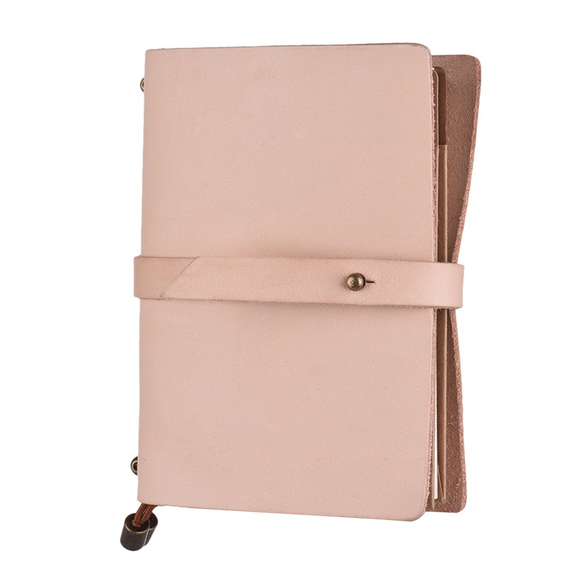Portable Travel Journal Diary Leather Writing Notebook Refillable Lined Blank
