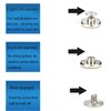 12 Pcs Button for Sewing Metal Jeans,ICEYLI 17 mm No-Sew