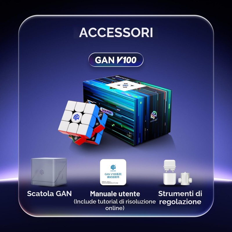 GAN V100 Maglev UV Cubo di Velocità Professionale Speed cube