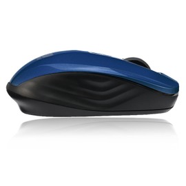 iMouse S50 Wireless Mini Mouse - 24GHz RF Technology, 1200 DPI Optical Sensor, USB Interface, Compact and Portable Design with Auto Sleep Mode (Blue)
