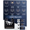 COMOWARE Titanium Oscillating Saw Blades, 20PCS Multitool Blades for Metal,