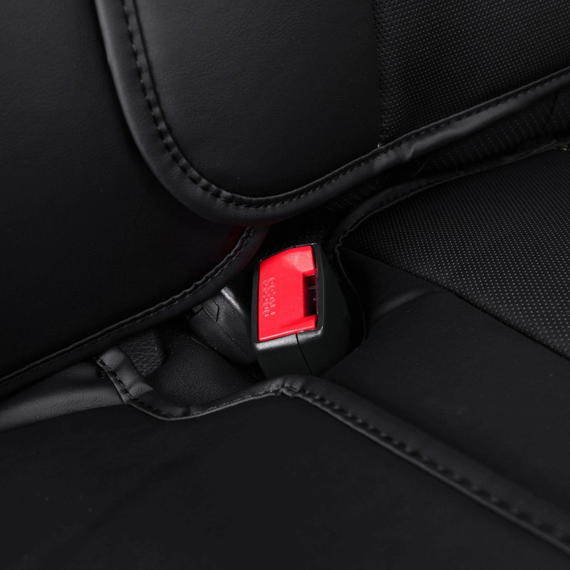 CAR PASS Waterproof Leather Back Seat Covers, Nappa PU Leather