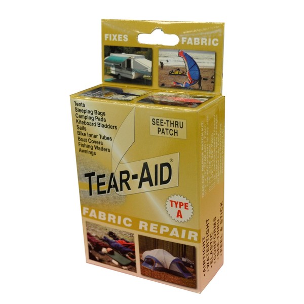 TEAR-AID unisex Fabric Repair first aid kits, Fabric Repair (Pack of 1), Pack 1 US