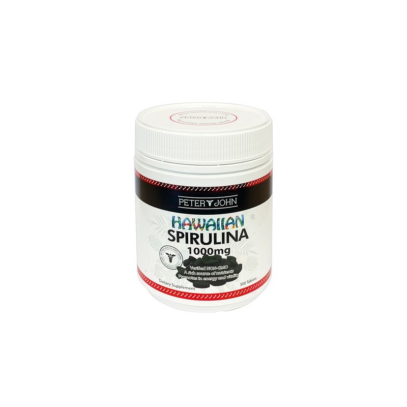 Peter & John Hawaiian Spirulina Algae Protein Supplement 300 Tablets