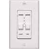 Quorum 7-1192-6, Three Speed and Light Dimming Wall Slide Control,