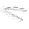 Spice rack without drilling clips, spice organiser for gluing, 6