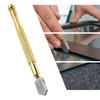 Glass Cutter with Golden Handle - Portable, Easy to Store,