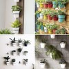 Sivya 4 Pack 4in Flower Pot Holder Ring Wall Mounted