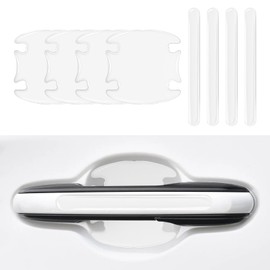 Lyxheth 8PCS Car Door Handle Scratch Protector, Door Handle Protectors for Vehicles, Waterproof Anti-Scratches Car Door Cup Stickers, Universal Exterior Door Handle Car Accessories Fit Most Models