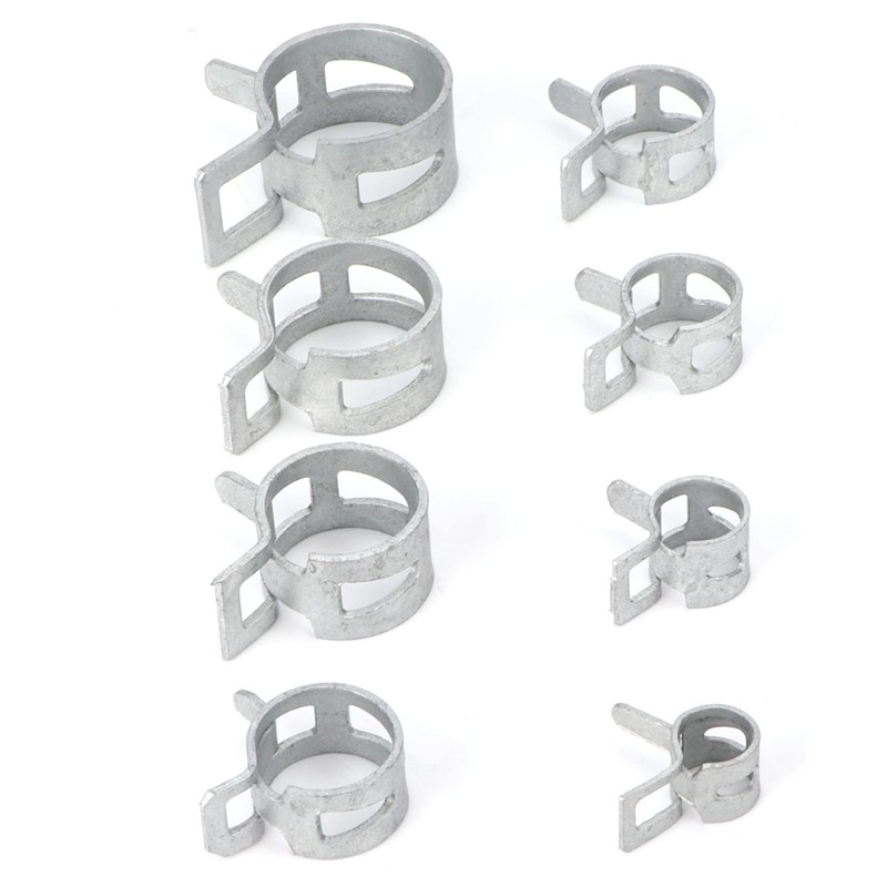 Onewer Hose Clamp Kit, 160 Pcs Hose Clamps Silver 304