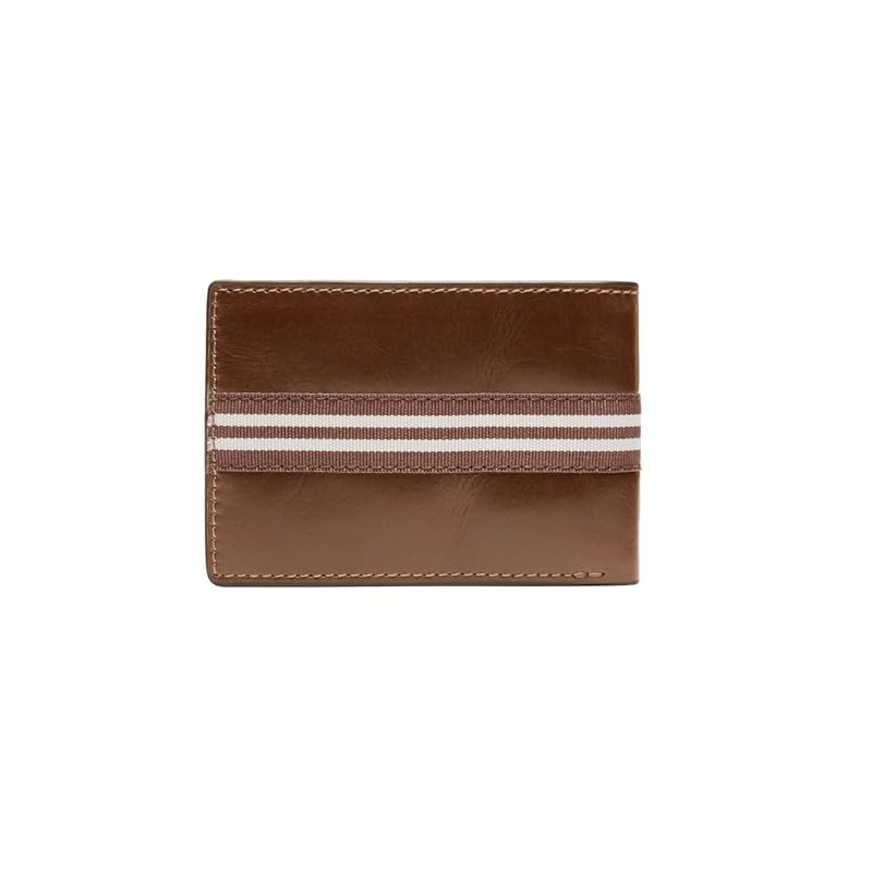 FOSSIL Jared Front Pocket Wallet Bifold Medium Brown, Medium Brown