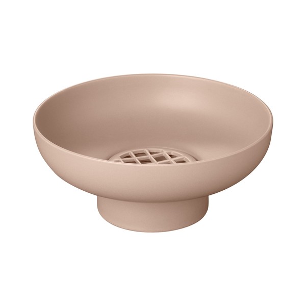 blomus MIYABI Ceramic Vase - Low Profile with Flower Grid