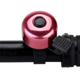 JFmall Bicycle Bell With a Clear Loud Sound, Road Bike and Mountain Bike Bell for Adults, Kids, 8 Colours, pink
