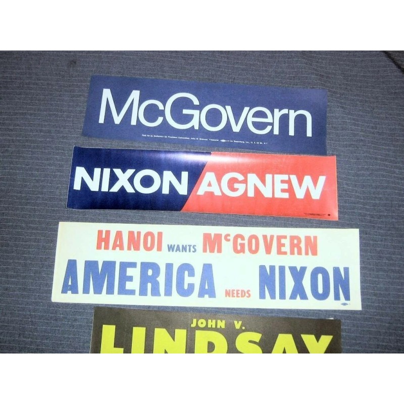 1970s Bumper Stickers,Nixon