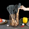 Copper Kitchen Utensil Holder for Kitchen Counter, Stainless Steel Utensil