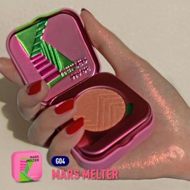 Kaleidos The Space Age Highlighter | Color-Shifting, Natural Glow, Multichrome, Translucent, Rave Makeup, Festival Makeup, Cosmetic Gift, Holographic Makeup, Ethereal Makeup, Duochrome, Glassy Skin:_Mars Melter