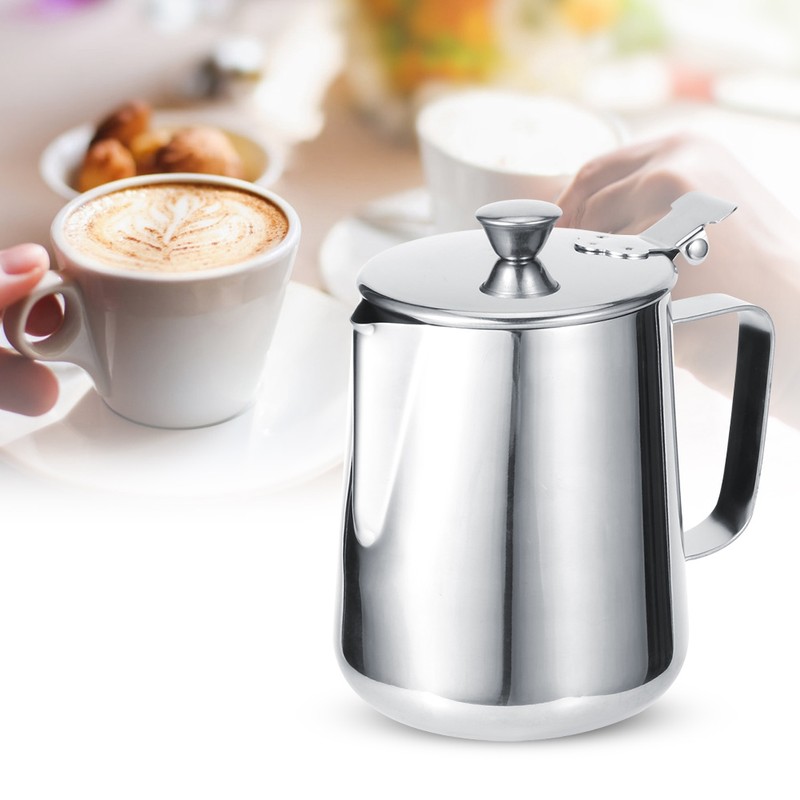 Stainless Steel Thicken Milk Frothing Cup Jug Coffee Pitcher Latte