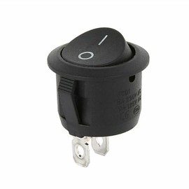 UMTMedia® 10 Pieces 12V Round 20mm On/Off Rocker Switches - Without Waterproof Cover Car
